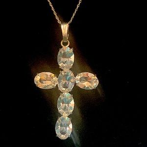 Crystal Cross Necklace